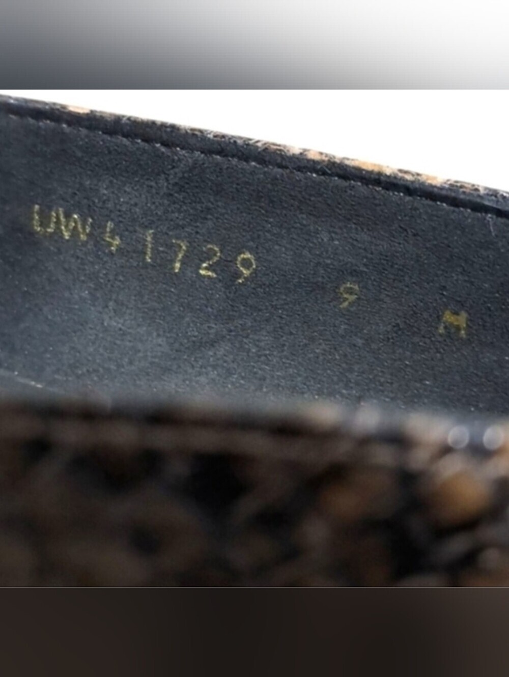 Stuart Weitzman Black and Brown Snakeskin Loafers Womens 9M - Picture 9 of 16
